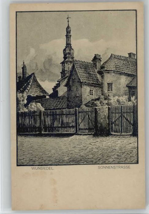 Wunsiedel Sonnenstrasse Künstlerkarte * 1921-1965