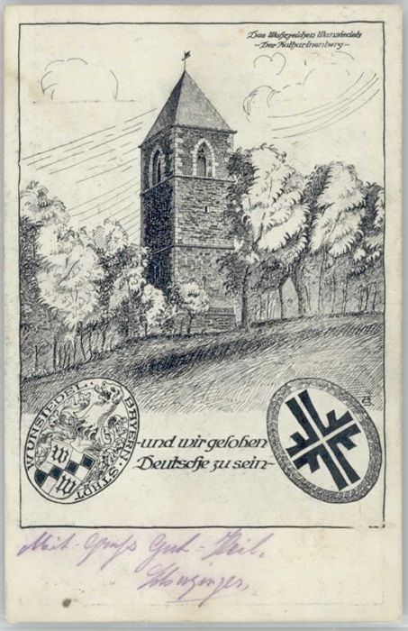 Wunsiedel Wappen Künstlerkarte Reichsjugendtreffe