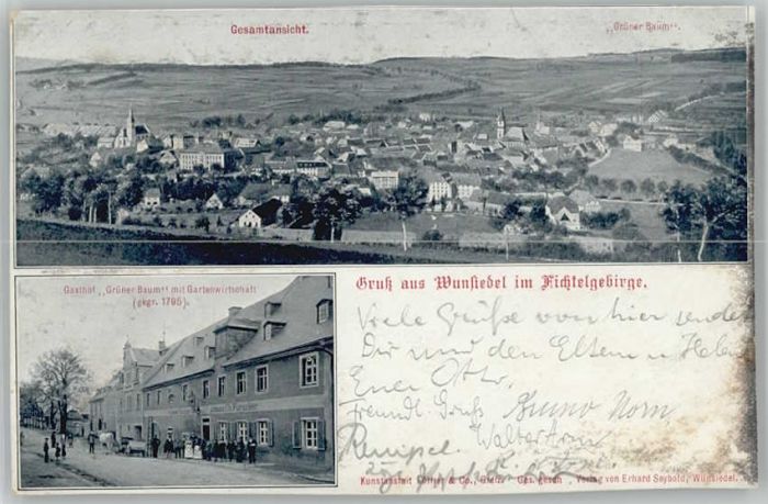 Wunsiedel Gasthof Grüner Baum x 1890-1920