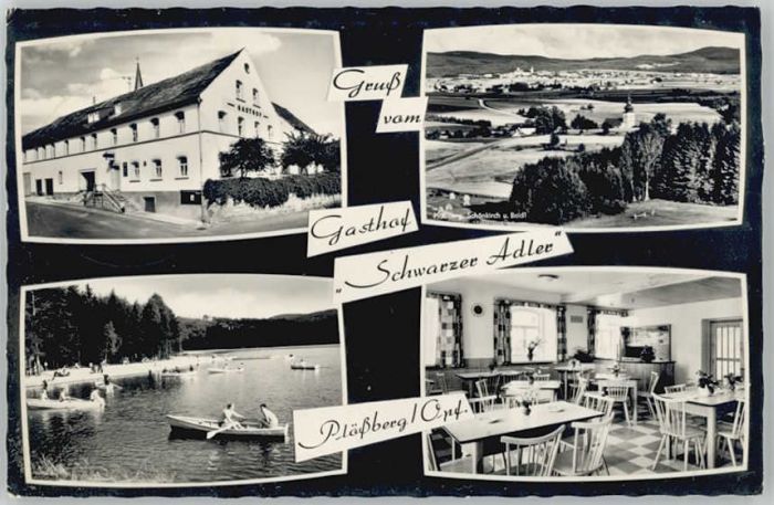 Ploessberg Oberpfalz Plößberg Gasthof Schwarzer Adler x 1963