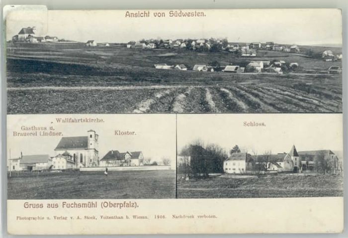 Fuchsmuehl allfahrtskirche Schloss x 1913