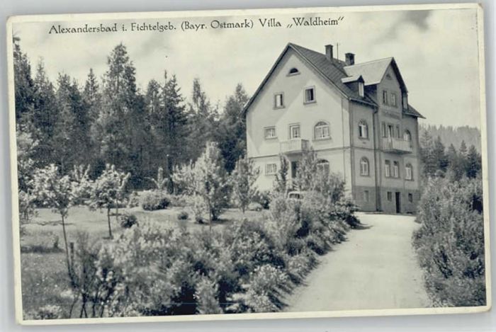 Bad Alexandersbad Villa Waldheim x 1944