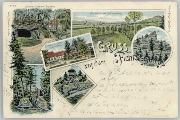 Wunsiedel Koesseine Restaurant Luisenburg x 1898