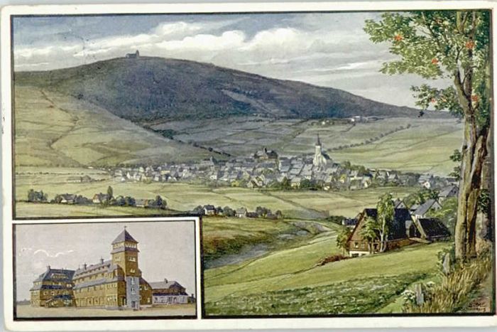 Fichtelberg Bayreuth Fichtelberg Künstlerkarte x 1921-1965