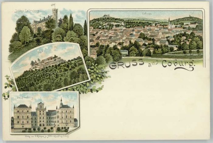 Coburg Schloss Callenberg * 1900