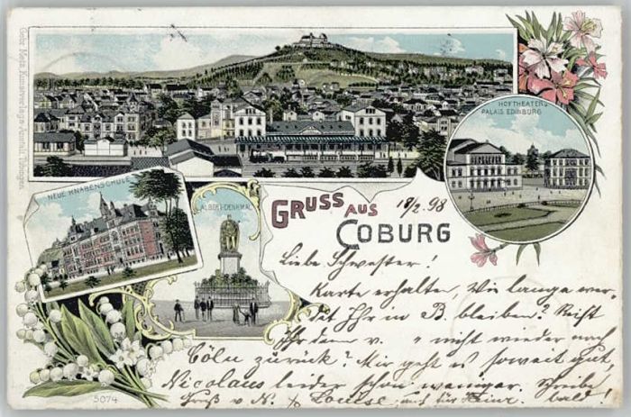 Coburg Albert Denkmal  x 1898