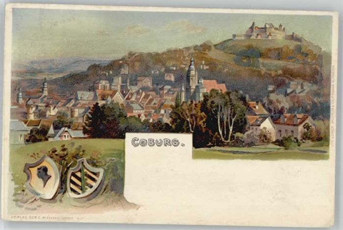 Coburg Kuenstlerkarte x 1901