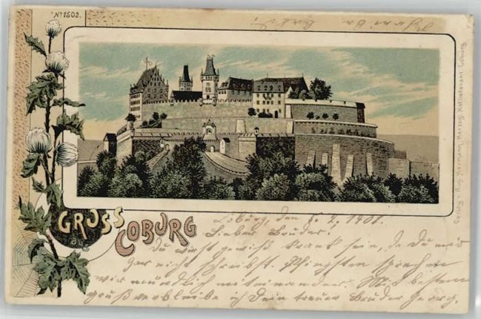 Coburg Feldpost x 1901