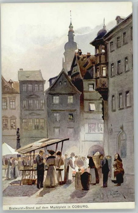Coburg Künstlerkarte * 1900