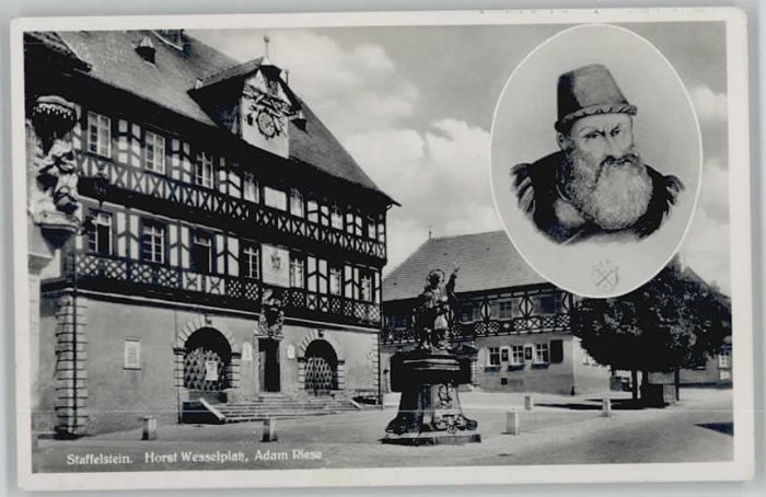 Staffelstein Horst Wesselplatz Adam Riese * 1955