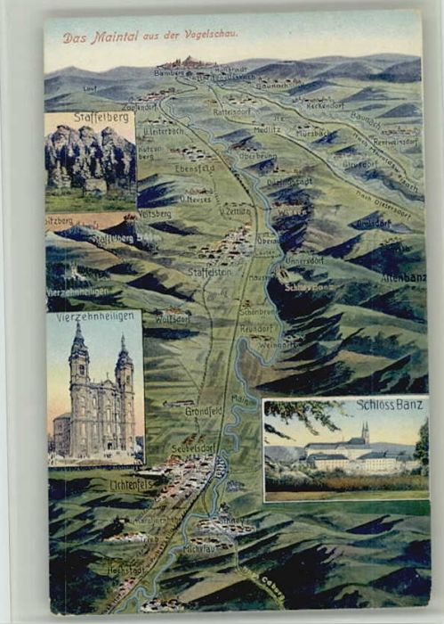 Staffelstein Fliegeraufnahme x 1924