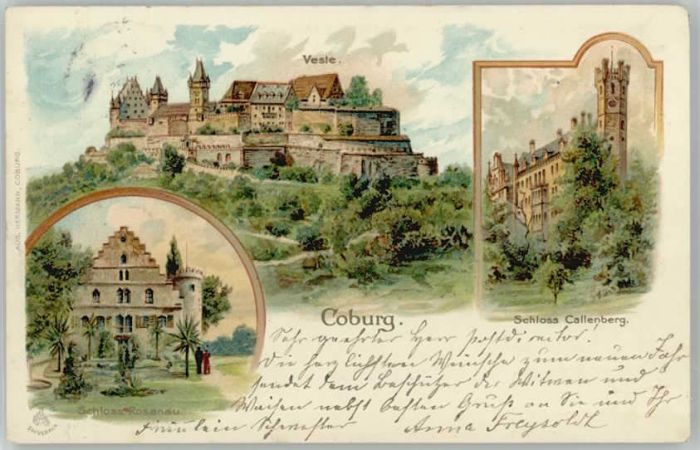 Coburg Schloss Callenberg Schloss Rosenau x 19