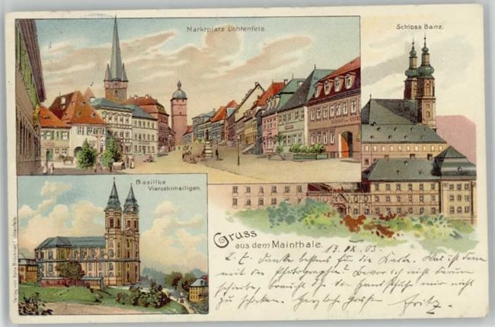 Banz Bad Staffelstein Schloss Banz x 1903