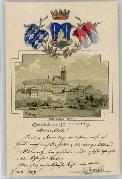 Banz Bad Staffelstein Schloss Banz x 1899