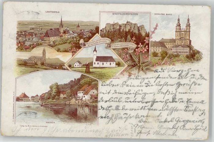 Banz Bad Staffelstein Hausen Schloss Banz x 1910