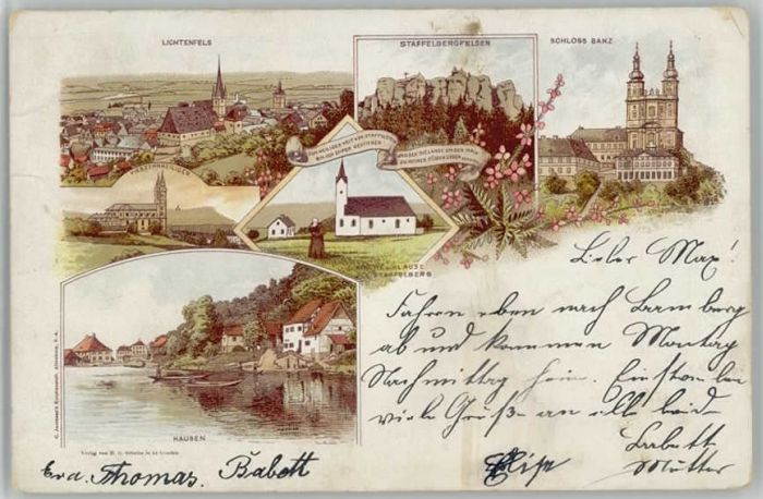Banz Bad Staffelstein Hausen Schloss Banz x 1899