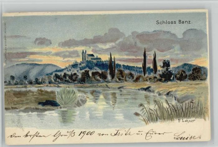 Staffelstein Schloss Banz KünstlerF. Lehner x 1900