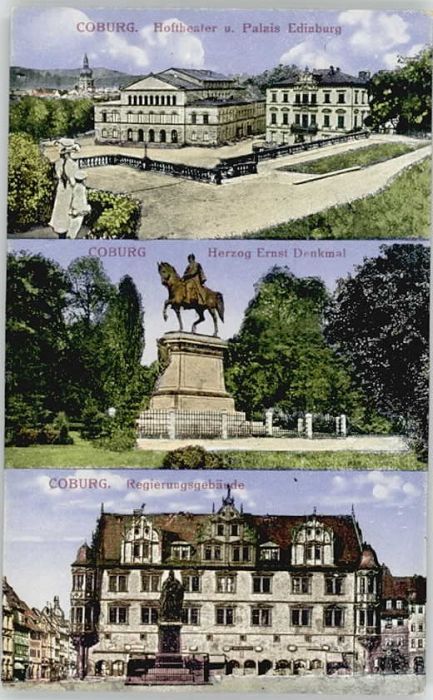 Coburg Bayern Herzog Ernst Denkmal * 1920