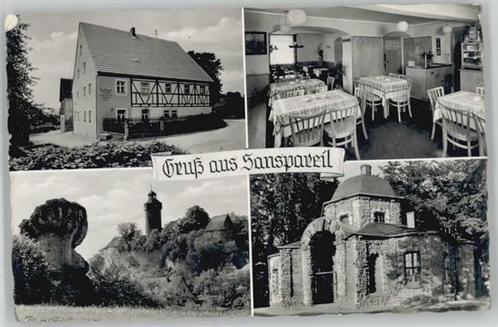 Sanspareil Gasthof Zum goldenen Löwen x 1957