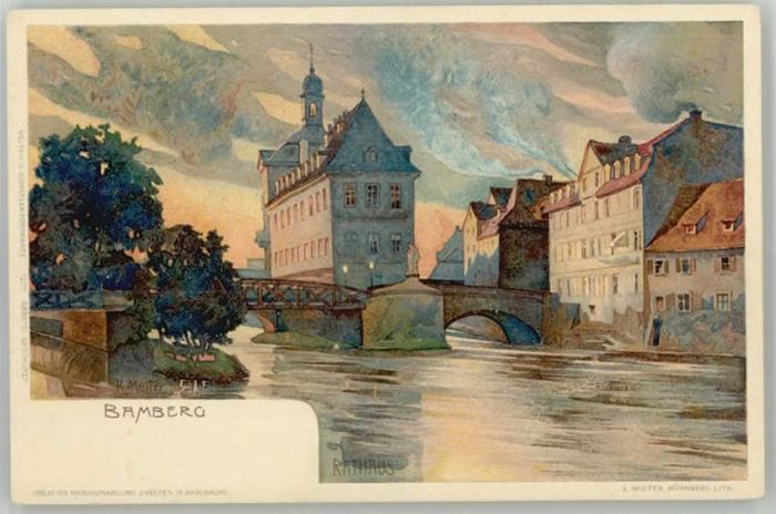 Bamberg KünstlerK. Mutter Rathaus * 1900