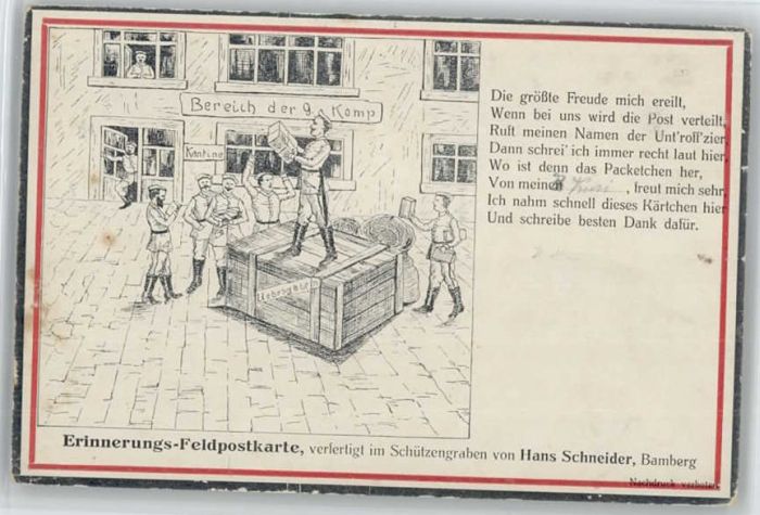 Bamberg Feldpost x 1916
