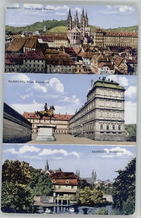 Bamberg Walkmuehle Feldpost x 1917