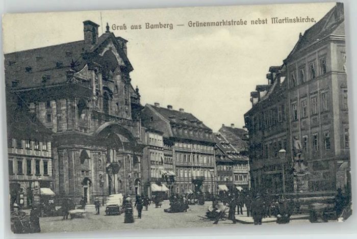 Bamberg Grünenmarktstrasse Martins Kirche  x 19