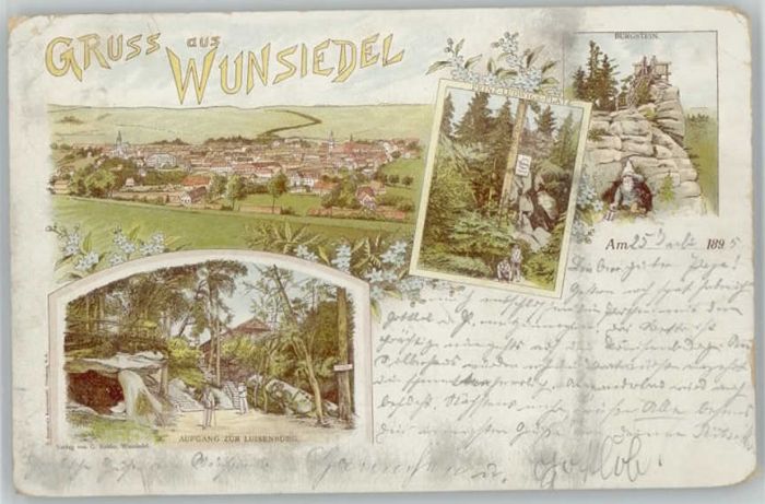 Wunsiedel Fichtelgebirge Luisenburg x 1895