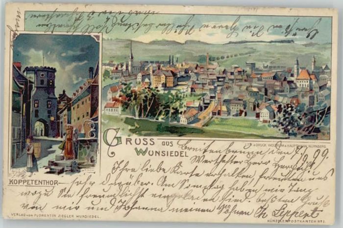 Wunsiedel Fichtelgebirge Koppetentor Feldpost  x