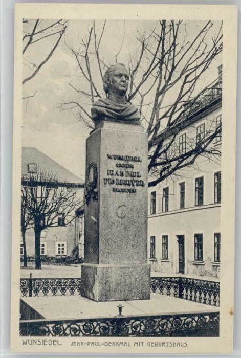 Wunsiedel Fichtelgebirge Jean Paul Denkmal  * 192