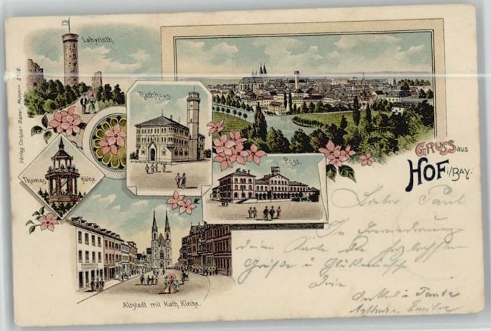 Hof Saale Altstadt Rathaus Post