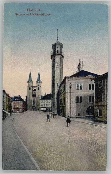 Hof Saale Rathaus Michaeliskirche