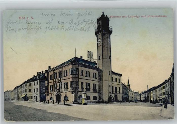 Hof Saale Rathaus Ludwigstrasse Klosterstrasse