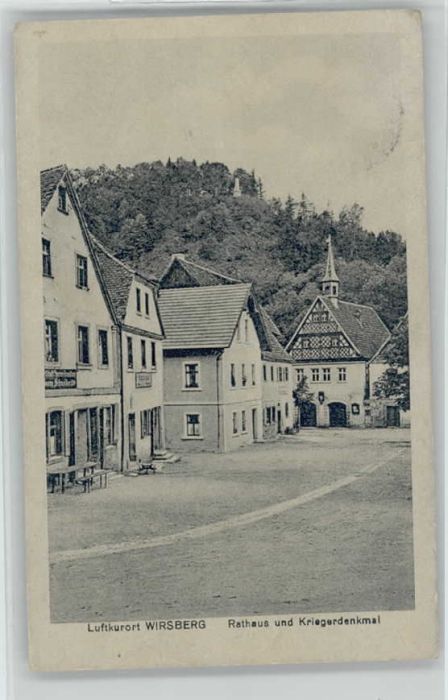 Wirsberg Kulmbach Bayern Rathaus Kriegerdenkmal