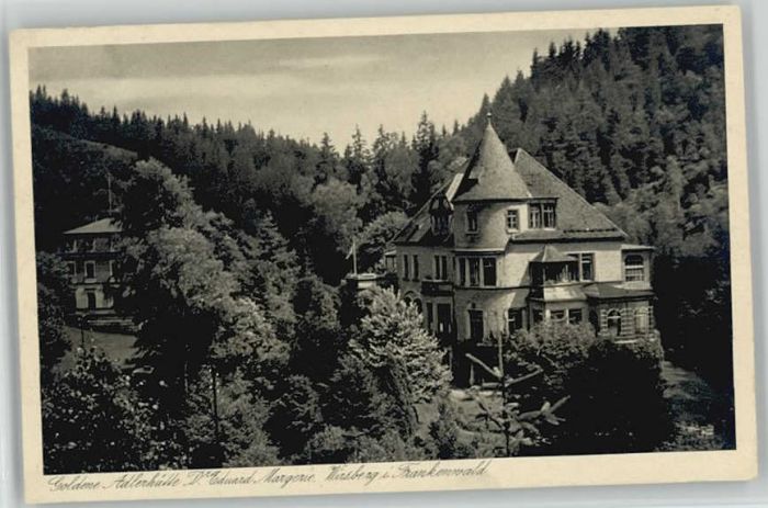 Wirsberg Kulmbach Bayern Goldene Adlerhuette Dr. Eduard Margerie