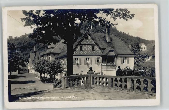 Wirsberg Kulmbach Bayern Marktplatz Hotel Post