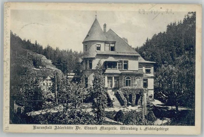 Wirsberg Kulmbach Bayern Kuranstalt Adlerhuette Dr. Eduard Margerie