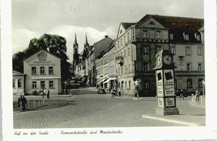 Hof Saale Hof Bismarckstrasse Marienkirche