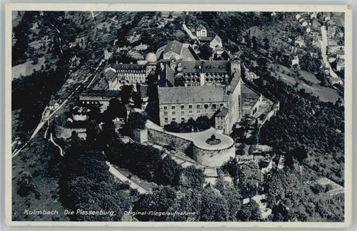 Kulmbach Bayern Plassenburg Fliegeraufnahme