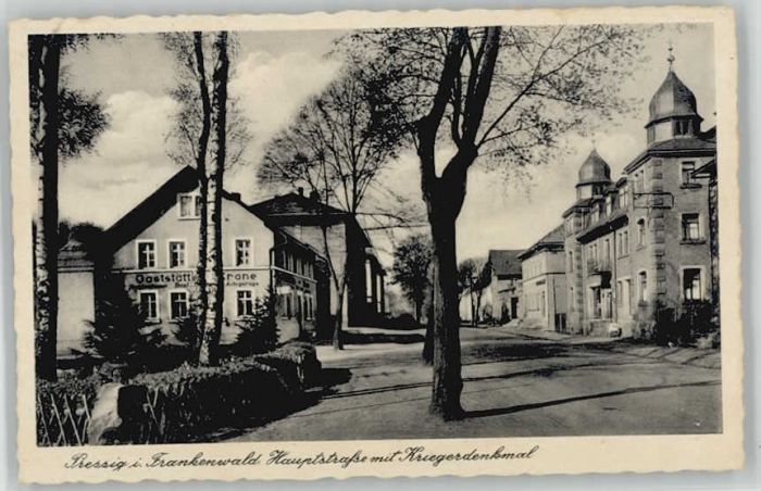 Pressig Oberfranken Pressig Hauptstrasse Krieger Denkmal