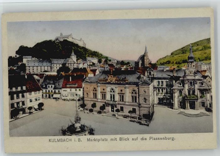 Kulmbach Bayern Marktplatz Plassenburg