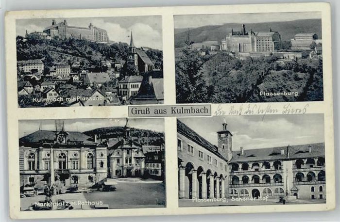 Kulmbach Bayern Plassenburg Marktplatz Rathaus