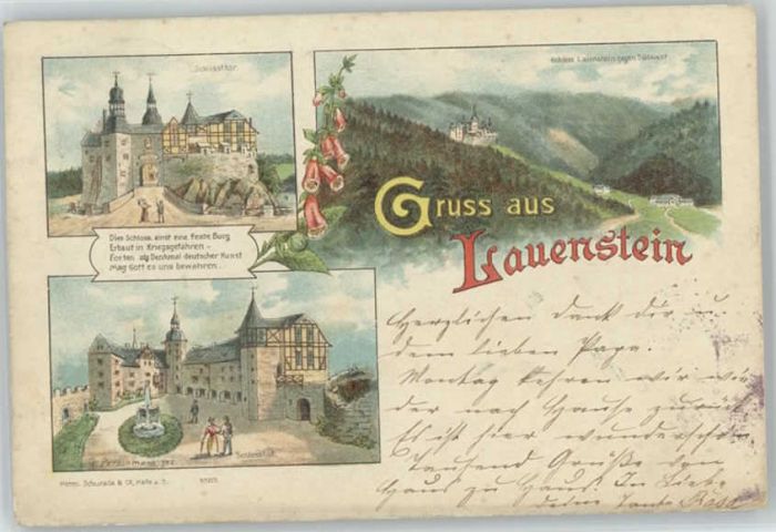 Lauenstein Oberfranken KünstlerG. Perschmann Schloss