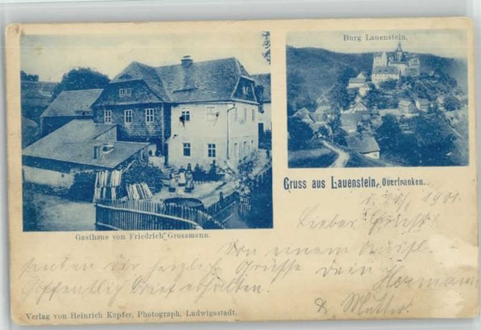 Lauenstein Oberfranken Burg Lauenstein Gasthaus Friedrich Gros