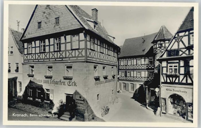 Kronach Oberfranken Gasthaus scharfen Eck