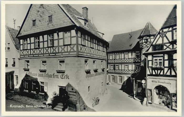 Kronach Oberfranken Gasthaus scharfen Eck