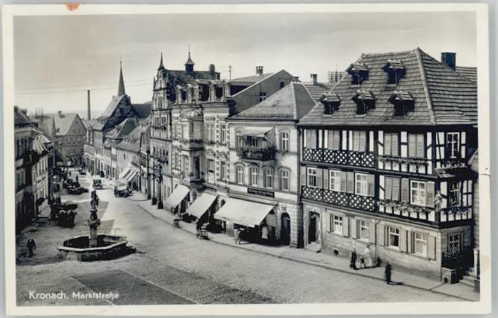 Kronach Oberfranken Marktstrasse