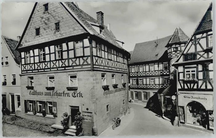 Kronach Oberfranken Gasthaus scharfen Eck
