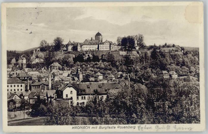 Kronach Oberfranken Festung Rosenberg