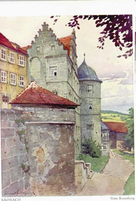 Kronach Oberfranken KünstlerGust. Lüttgens Festung Rotenber